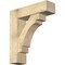 Ekena Millwork Merced Block Rough Sawn Bracket w/ Offset Brace, Douglas Fir, 8"W x 28"D x 32"H BKT0806X28X32MRC05RDF - alternate 1